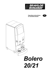 BRAVILOR BONAMAT Bolero 20 Operating Instructions Manual