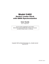 Studio Dante 5402 User Manual