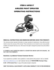 Buffalo Tools APS517 Operating Instructions Manual