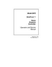 TSI Instruments SUREFLOW 8670 Operation And Service Manual