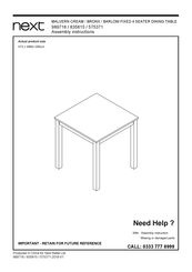 Next 989718 Assembly Instructions Manual