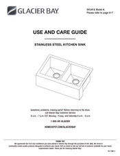 Glacier bay FSUZAS2721A1SA1 Use And Care Manual