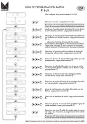 Alcad 912-US Series Quick Programming Manual