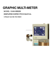 WATANABE G1000 Series Simplified Instruction Manual