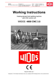Widos 4900 CNC 3.0 Working Instructions
