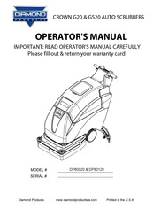 Diamond Products CROWN GS20 Operator's Manual