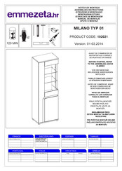 Emmezeta MILANO 01 Assembling Instructions