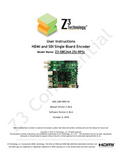 Z3 Technology Z3-SBE264-25-RPS User Instructions