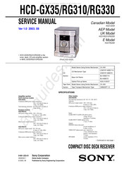 Sony HCD-GX35 Service Manual