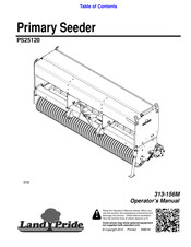 Land Pride PS25120 Operator's Manual