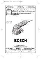 Bosch 1370DEVS Operating/Safety Instructions Manual