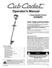 Cub Cadet CC5075 Operator's Manual