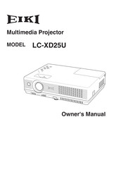 Eiki LC-XD25U Owner's Manual