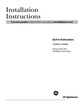 GE PDW8060 Installation Instructions Manual