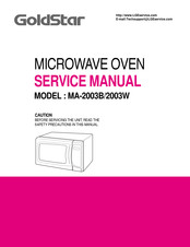 Goldstar MA-2003B Service Manual