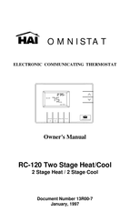Home Automation RC-120 Owner's Manual