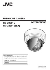 JVC TK-C2201U - Analog Mini-dome -- 580 Tv Lines Instructions Manual