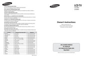 Samsung LE40M7 Owner's Instructions Manual