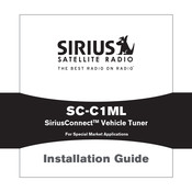 Sirius Satellite Radio SiriusConnect SC-C1ML Installation Manual
