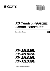 Sony FD Trinitron KV-28LS35U Instruction Manual