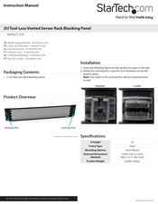 StarTech.com RKPNLTL2UV Instruction Manual