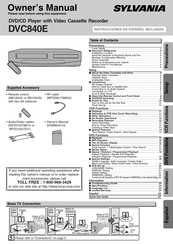 FUNAI Sylvania DVC840E Owner's Manual
