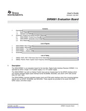 Texas Instruments DIR9001 User Manual