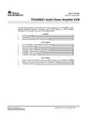 Texas Instruments TPA2006D1 User Manual