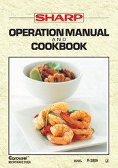 Sharp R-380H Operation Manual With Cookbook