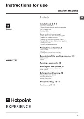 Hotpoint WMEF 762 Instructions For Use Manual