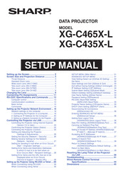 Sharp Notevision XG-C435X-L Setup Manual