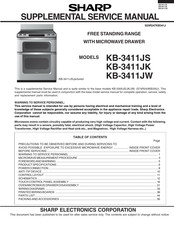 Sharp KB-3411JK Supplemental Service Manual