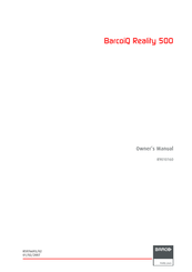 Barco iQ Reality 500 Owner's Manual