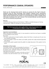 Focal PC100 User Manual