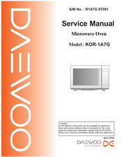 Daewoo KOR-1A7G Service Manual
