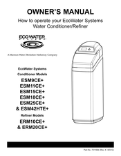 EcoWater ESM15CE+ Owner's Manual