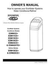 EcoWater ERM20CE+ Owner's Manual