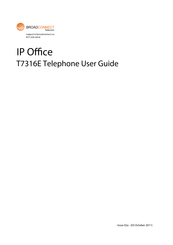 Avaya Norstar T7316E User Manual
