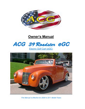 ACG 39 Roadster eGC Owner's Manual