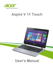 Acer Aspire V 11 Touch User Manual