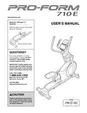 Pro-Form PFEL08011.2 User Manual