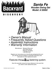 Backyard Discovery Santa Fe Owner's Manual