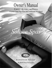European Touch Solace PRIMA Owner's Manual