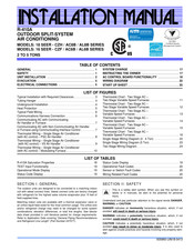 Johnson Controls 18 Seer-AL8B Series Installation Manual