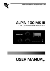 REIMESCH KOMMUNIKATIONSSYSTEME GMBH ALPIN 100 MK III User Manual