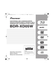 Pioneer BDR-XD05W Operating Instructions Manual