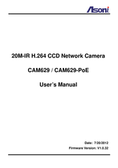 Asoni CAM629-PoE User Manual