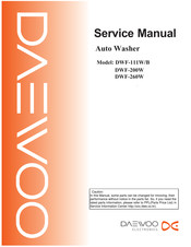 Daewoo DWF-111B Service Manual