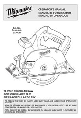 Milwaukee 0730-20 Operator's Manual