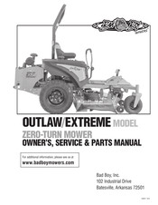 Bad boy Mowers OUTLAW Manuals | ManualsLib